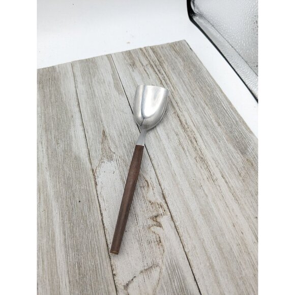 Vintage EKCO ETERNA Mid Century Canoe Muffin Sugar Shovel Spoon Flatware - Picture 1 of 8